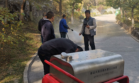 手推式高壓細水霧消防車